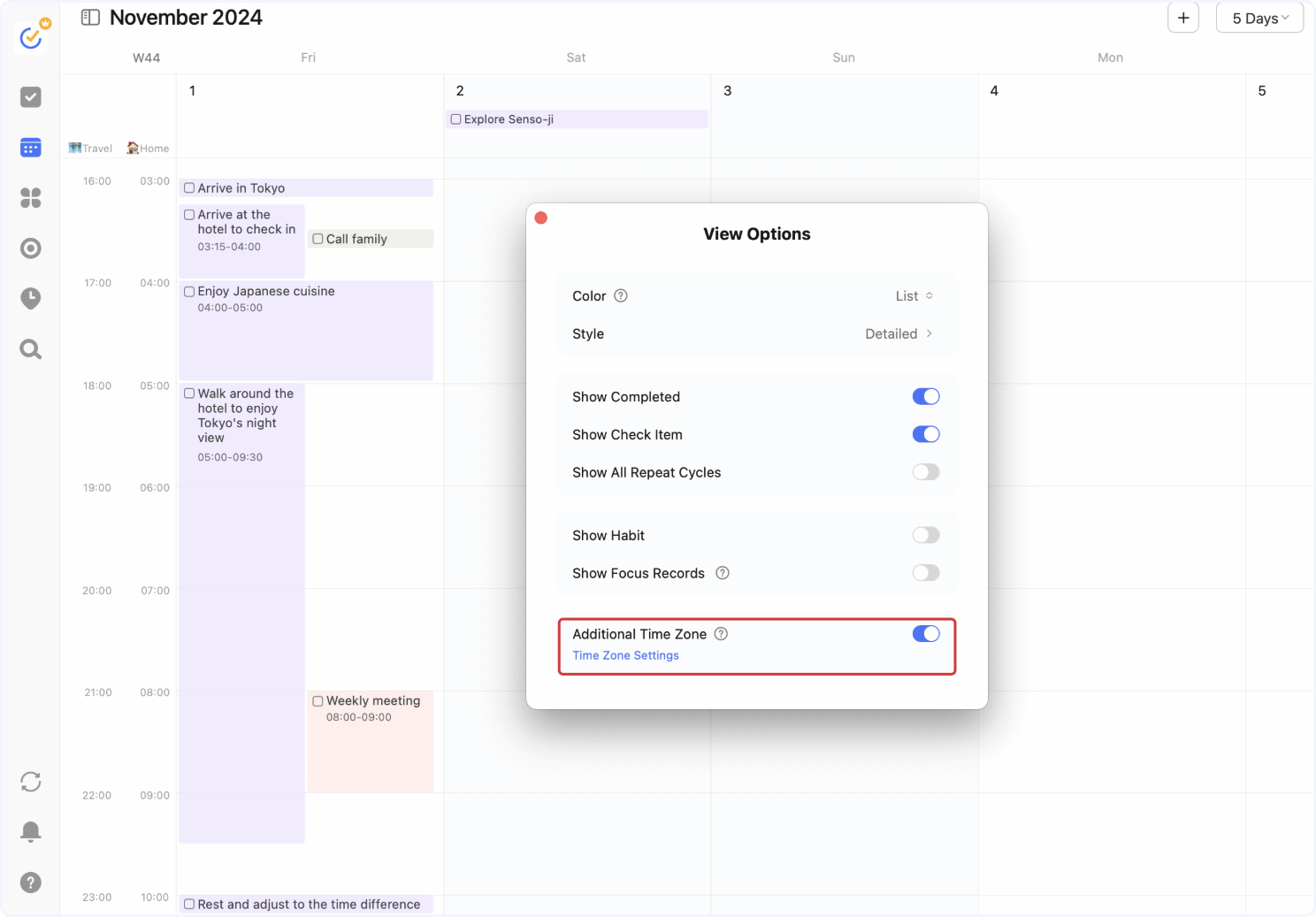 click-time-zone-settings-under-additional-time-zone-to-freely